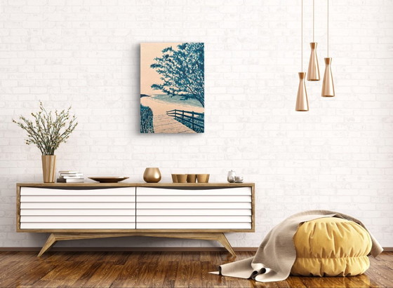 Image 1 of Tinte auf 400g Kraftpapier.  Format 70x50cm