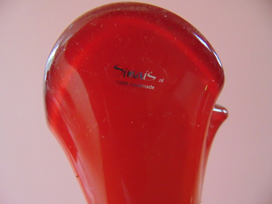 Image 1 of Jarrón de vidrio soplado a boca