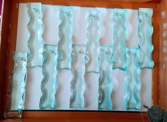 Image 1 of Een paar zeldzame vintage Zero Quattro Art wandlampen (Italië, jaren 70) in Fontana Arte-stijl