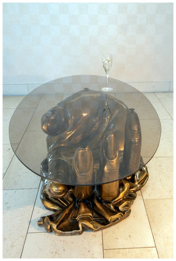 Image 1 of Magnífica mesa de centro, Hollywood regency, 1980