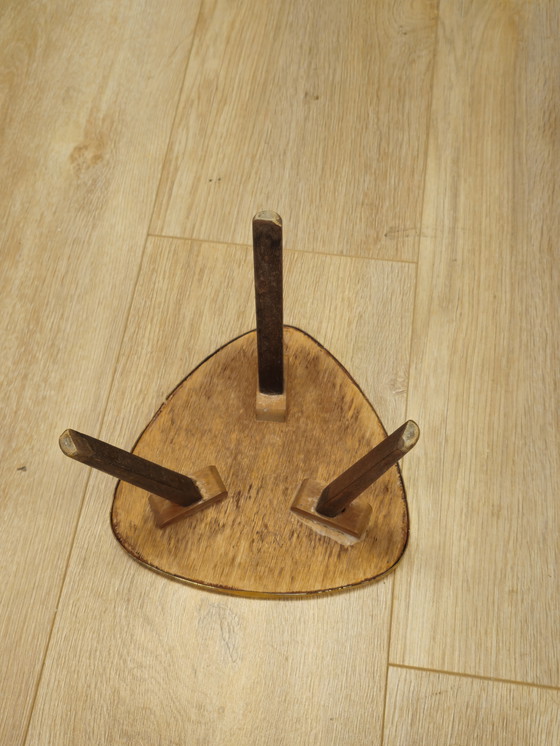 Image 1 of Table d'appoint vintage rose pour plantes, table de fenêtre, table de chevet