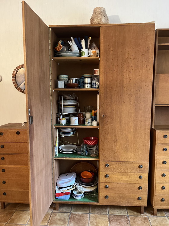 Image 1 of Vintage kastenset van teak fineer