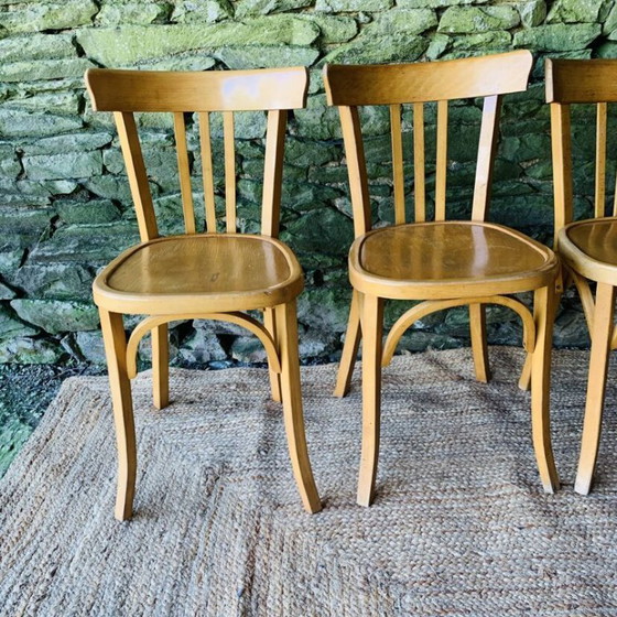 Image 1 of Juego de 4 sillas de bistró