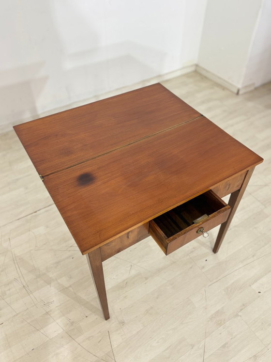Image 1 of Prachtige antieke consoletafel / bureau / tafel / mahoniehouten ladekast