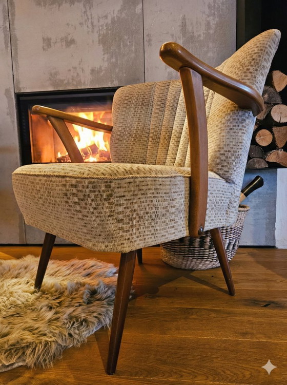 Image 1 of Duo de design intemporel : Paire de fauteuils cocktail Mid-Century Modern (années 1950/60) - Excellent état