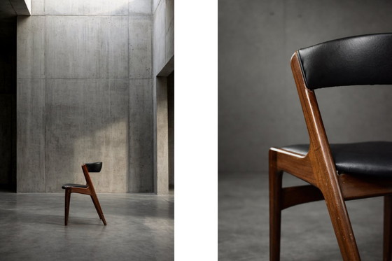 Image 1 of Vintage Mid-Century Danish Modern Teak Office Chair Model Fire by Kai Kristiansen for Schou Andersen Møbelfabrik, 1960s