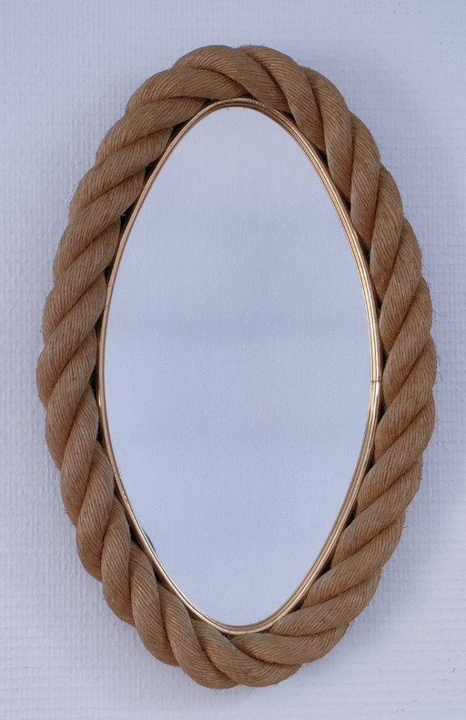 braided rope mirror dlg audoux minet 1960s