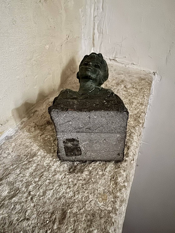 Busto de mujer firmado por Ernest Patris 🇧🇪 ( ) – Esculturas, Metal, Art Deco (photo 7 of 8)