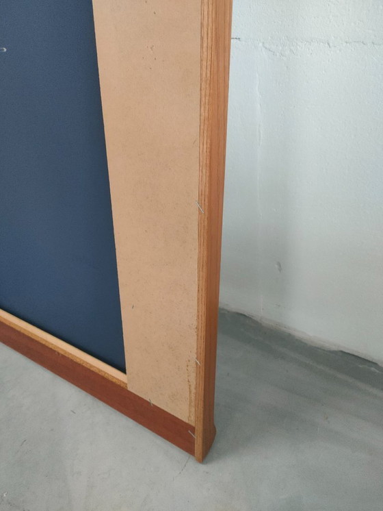 Image 1 of Grote vintage unieke Scandinavische stijl spiegel ('vierkant').