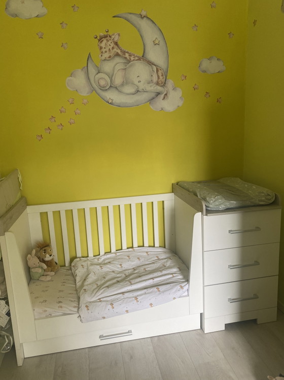 Image 1 of Combi Ledikant - Commonde Futura bed met een Kadolis matras 