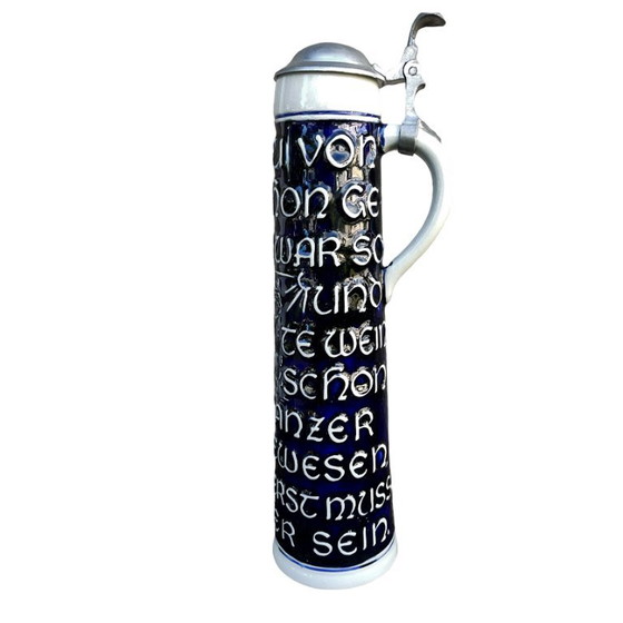 Boccale da birra in gres con coperchio, Marzi & Remy, Germania, anni '70. – Oggetti decorativi, Ceramic (photo 5 of 10)