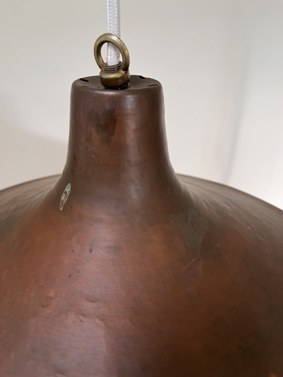 Lampada a Sospensione Vintage Mid-Century – Rame Scuro / Metallo Marrone, Anni '60/'70 – Lampade a sospensione (photo 4 of 9)