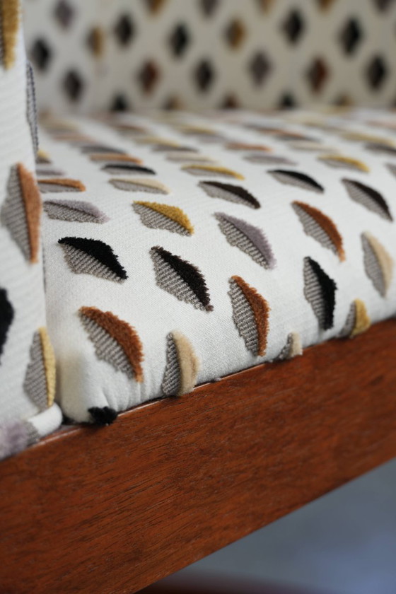 Image 1 of Unique Art Deco design Schuitema armchairs/occasional chairs from the Decoforma series with beautiful fabric upholstery.