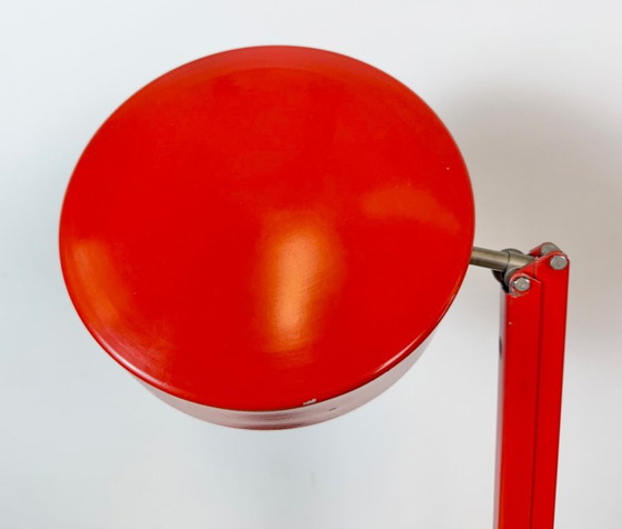 Vintage Red Adjustable Table Lamp, 1970s – Iron, Metal (photo 5 of 20)