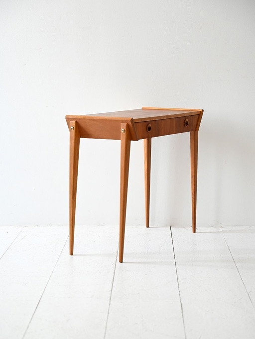 1960s Vintage Scandinavian Teak Coffee Table with drawer