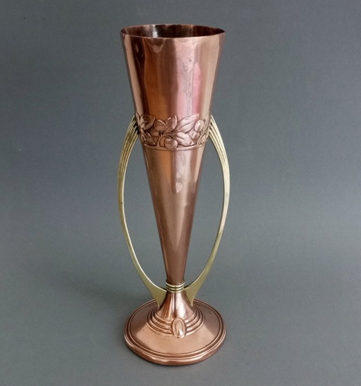 Jarrón WMF Art Nouveau, circa 1905, Alemania