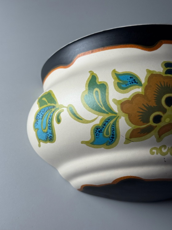 Plateelbakkerij Zuid-Holland - Vaso da parete / Cachepot Art Déco Gouda — Anni '30 – Vasi per piante (photo 5 of 15)
