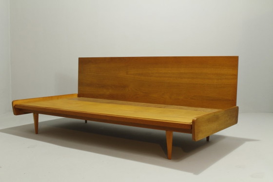 Interier n.p. PRAHA Pohovka 54-16 divano letto, verde, Divani letto, Legno, Tessile, Vintage (foto 2 di 15)