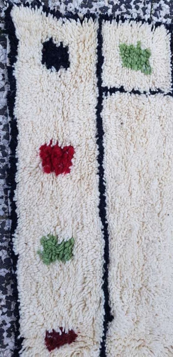 Image 1 of Alfombra bereber de lana anudada a mano, 240 x 152 cm