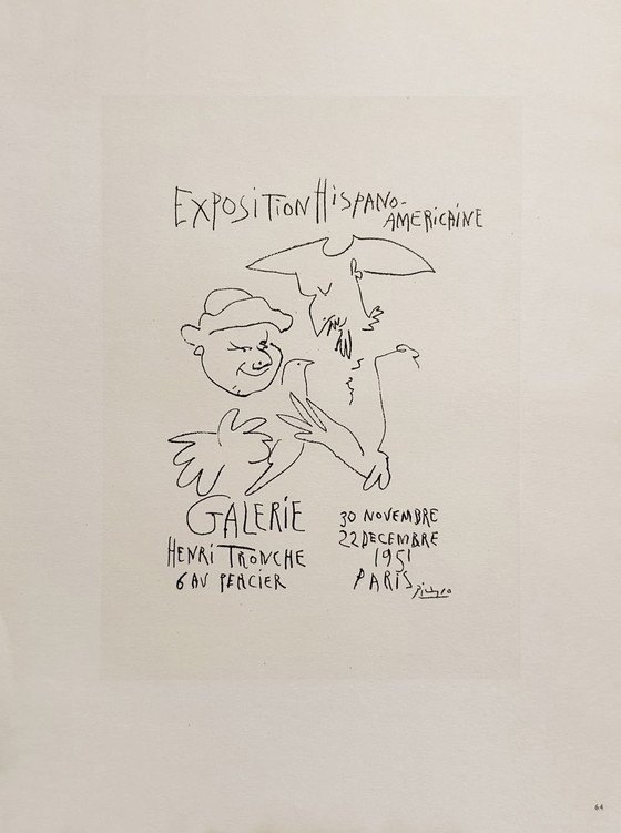 Image 1 of Pablo PICASSO AF 1951 - Affiche de l'Exposition Hispano-Américaine II 1959