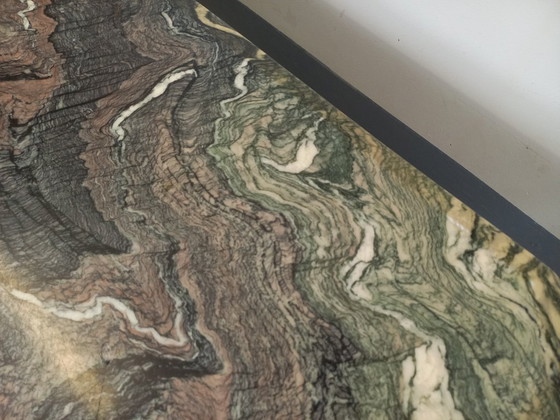 Image 1 of Vintage marmeren salontafel uit de jaren 70.
