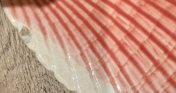 Image 1 of 2 Barbotine-Muschelteller / Austernschalen, ca. 1900