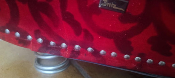 Image 1 of URGENTE – Divano Bretz Mammoth – velluto rosso – pezzo raro – €420