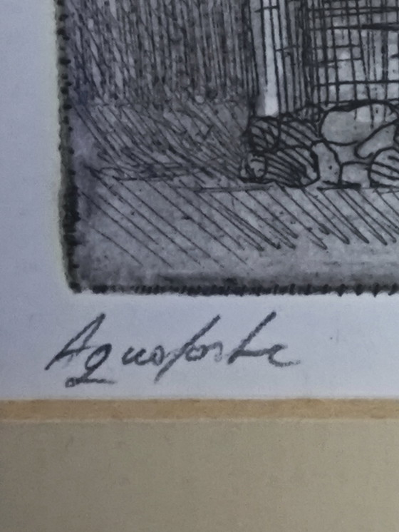 Image 1 of Church, signed etching