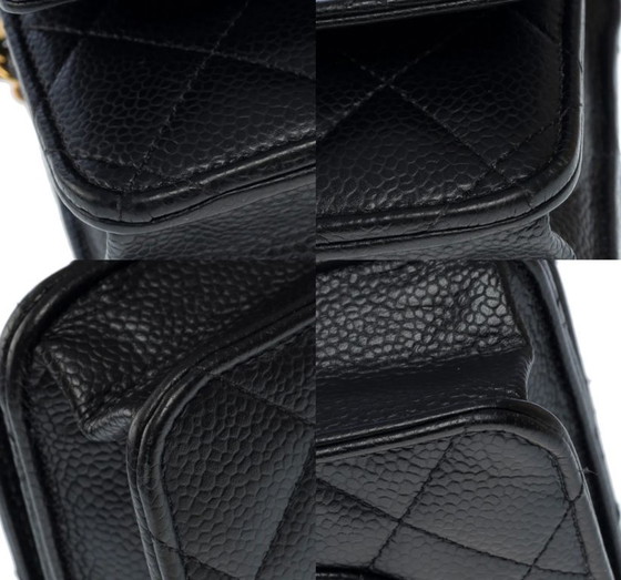 Image 1 of Portafoglio Sac CHANEL con catena en Cuir Noir - 101614%%