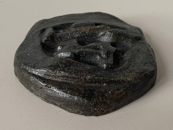 Image 1 of Cees Broehs - Ceramic wall tile in bronze glaze - edition 3/6