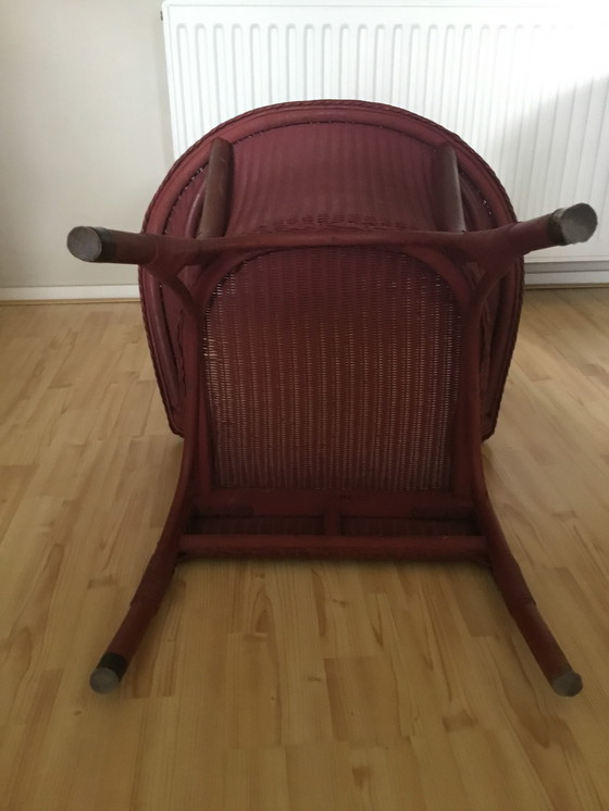 Image 1 of 2x Antique Lloyd Loom Chairs