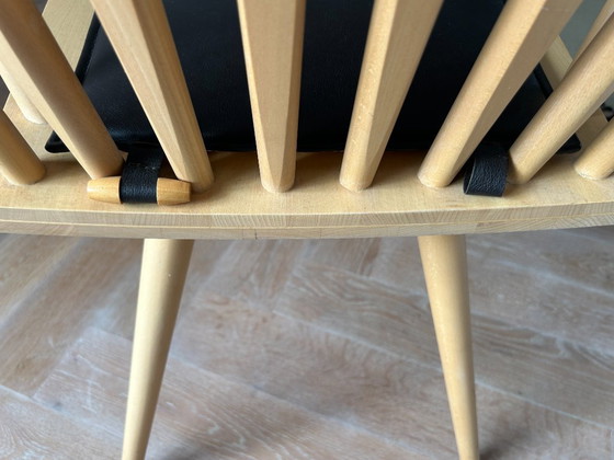Fredericia Mikado Dining Chairs – Set of 6 – Foersom & Hiort-Lorenzen – Leather, Wood (photo 9 of 10)