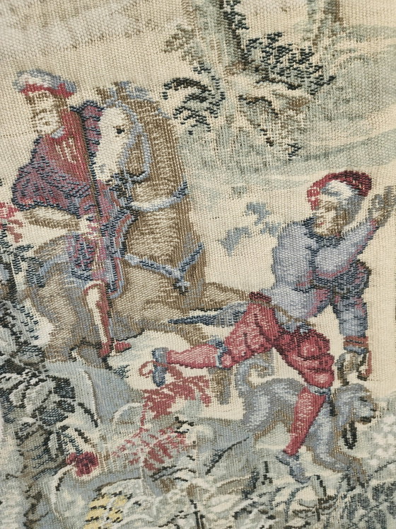 Belgische mittelalterliche Gobelin Jacquard flämische Wandteppich „Jagden des Kaisers Maximilian“ oder (photo 8 of 15)