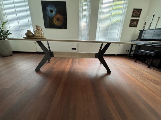 Table à manger Bert Plantagie Bixx 240 x 100 chêne blanchi