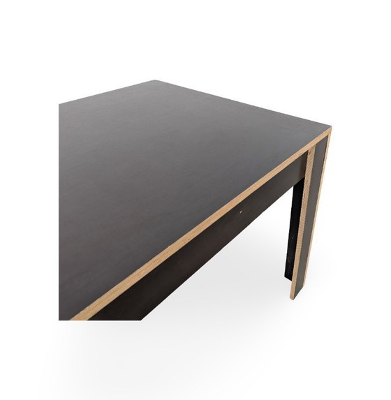 Image 1 of Designer dining table made from screen printing plates, custom-made by a carpenter
