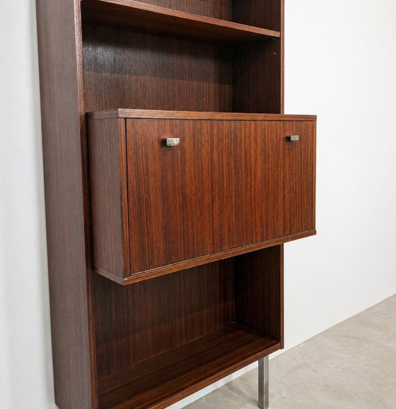 Image 1 of Vintage rosewood wall unit Bar /  secretary