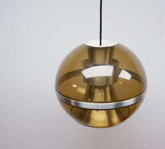 Image 1 of Lampe suspendue Dijkstra Lamps marron style Space Age