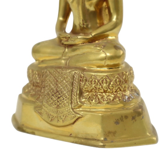 Image 1 of Statue de Bouddha thaïlandaise en laiton