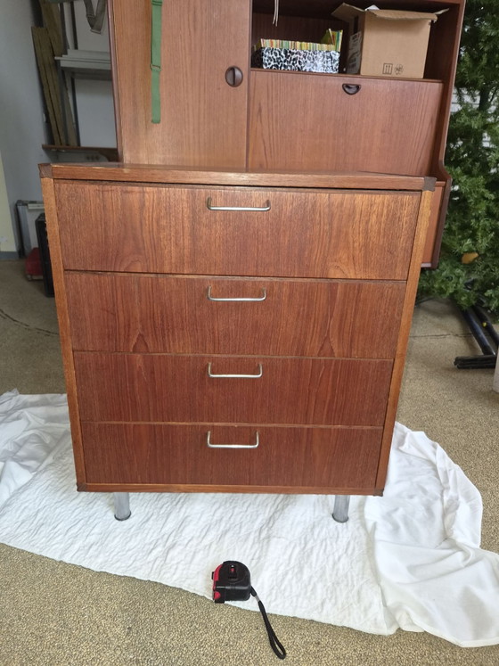Commode Pastoe originale ‘Made to Measure’, Cees Braakman (Années 60), Bois, Marron (photo 12 sur 12)