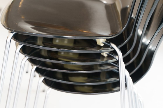 Image 1 of 6 chaises papillon + table Superellips par Arne Jacobsen pour Fritz Hansen