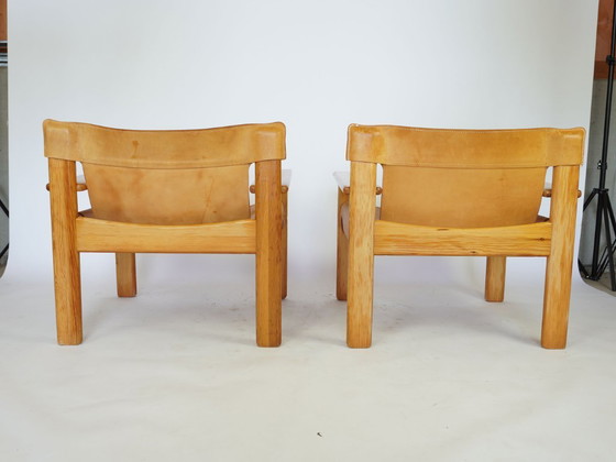 Image 1 of 2xKarin Mobring Natura Loungestoel Vintage Ontwerp Mid Century