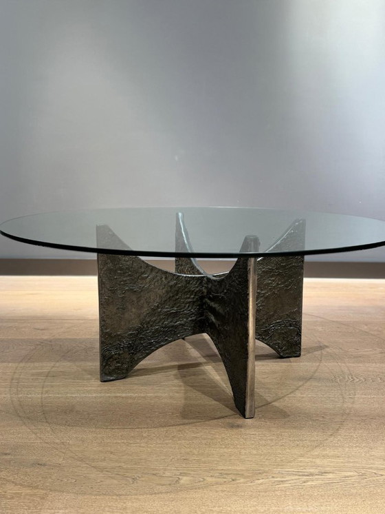 Image 1 of Einzigartiger Couchtisch im Stil des Brutalismus aus den 60er Jahren