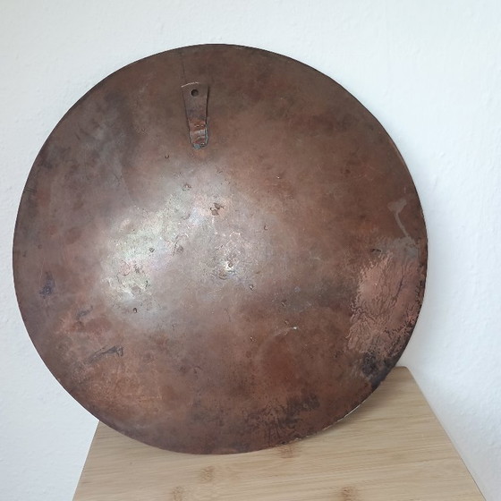 Image 1 of Grande placca da parete in rame lavorata a mano