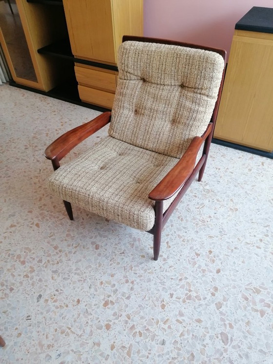 Image 1 of Scandinavian Living Room Set FD-118 – Grete Jalk for France & Søn (1960s)🔴 Description: Authentic Scandinavian living room set