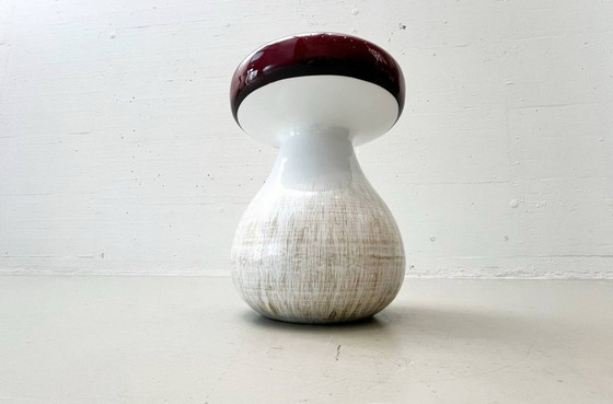 Image 1 of Mushroom-shaped side table made of metal, 1970s