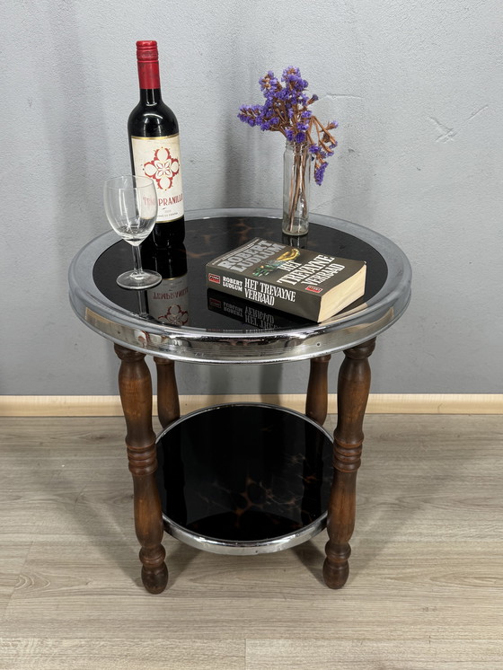 Image 1 of Tavolino Art Déco con dettagli in tartaruga