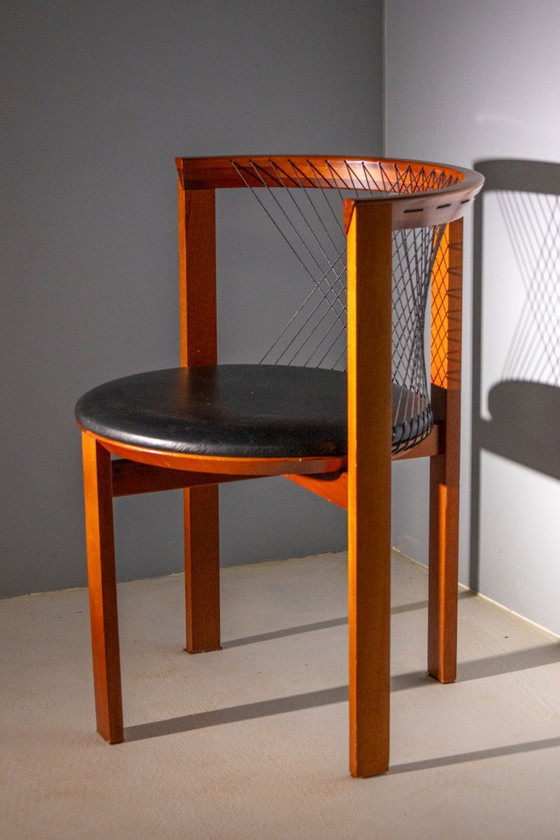Image 1 of String Chairs by Neils Jørgen Haugesen for Tranekaer, 1980s (Set of 8)