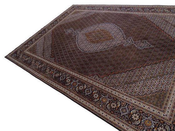 Image 1 of Tabriz Mahi - 350 x 249 cm - Wolle und Seide auf Baumwolle - Handgeknüpft