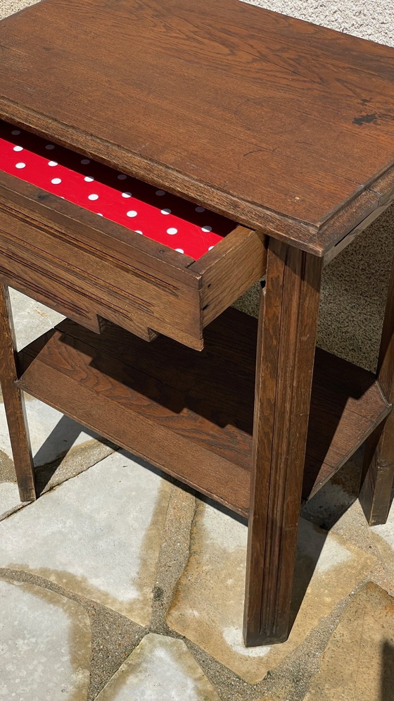 Image 1 of Comodino anni '40 in rovere massello, Francia