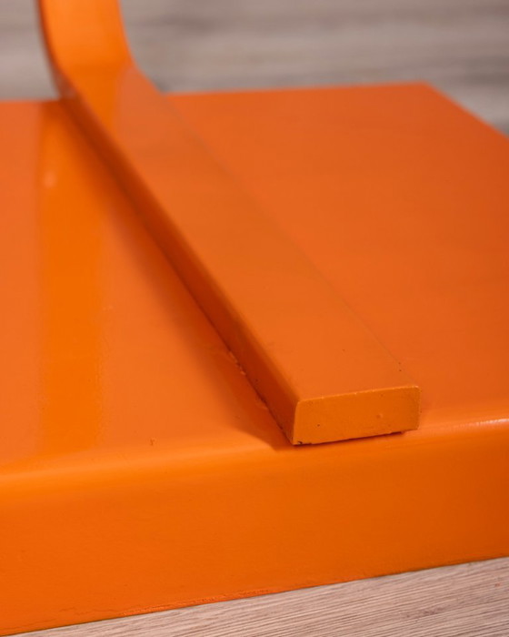 Vintage Space Age Italian Orange Metal and Acrylic Glass Floor Lamp, 1970s – Floor lights (photo 7 of 14)